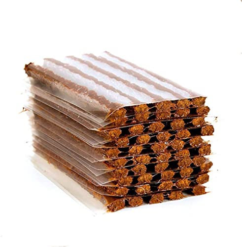 Voarge 50 st vekset för reparation av bildäck, motorcykel och cykel, 10 cm, däckreparatör för fordon, motorcykel, cykel, hjulplåster