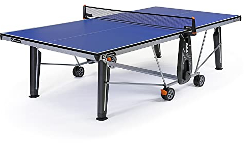 Cornilleau 500 Indoor Tischtennisplatte - TÜV-Zertifiziert, 22 mm Platte für hervorragenden Rückprall, klappbar, Einzelspiel möglich, inkl. Netz - Blau