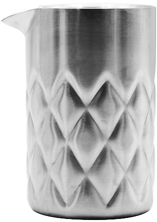 UOIENRT Bicchiere da cocktail da 510,3 g, in acciaio inox, per mescolare Martini con fondo ponderato, brocca da bar a doppia parete, bicchiere da cocktail