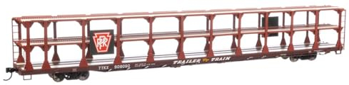 Walthers H0 Scale - Freight Car 89 Inch Flatcar Car Rack Pennsylvania Railroad