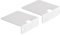 QUARKZMAN Galleggianti Altoparlante Mensole Metallo Altoparlante Parete Supporto Studio Monitor Altaparlante Scaffale Bianco 2pz