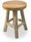 mgc24 Teakholz-Pflanzenhocker - Stabiler 4-Bein Blumenständer aus Massivholz, handgefertigt aus Echtholz, vielseitig & pflegeleicht, vormontiert - Perfekt für Wohnzimmer, Garten, Deko - 27cm x 20cm