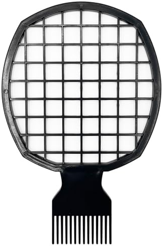 Afro Twist Comb Tragbarer Zwei-in-Eins-Haarkamm für natürliche Zöpfe, Locken, Spulen, Dreads, Haarstyling-Werkzeug für Schwarzafrikaner (Schwarz) Praktisch und geschickt