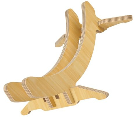 GOOHOCHY Supporto per Parcheggio Bici in Legno Massello Regolabile Rastrelliera Monolaterale per Esposizione e Deposito Biciclette Supporto Stabile per Uso Domestico e Terreni Irregolari