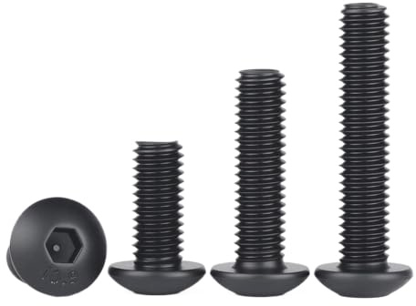 100 Piezas Tornillos de Cabeza Semicircular Hexagonal, M6