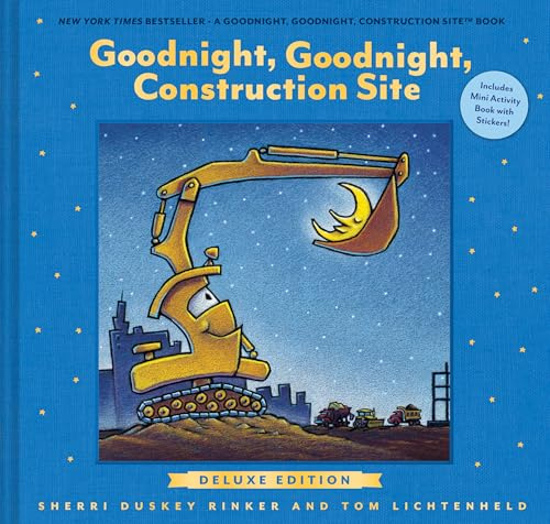 Goodnight, Goodnight, Construction Site Deluxe Edition: Includes Mini Activity Book with Stickers!