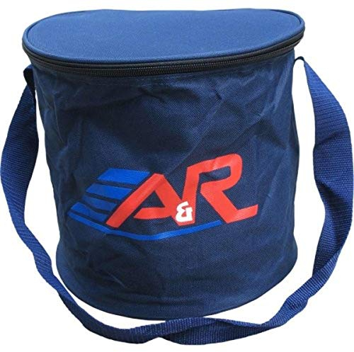 A&R Heavy Duty Canvas Team Ice Hockey Puck Carry Bag W Shoulder Strap Holds 50