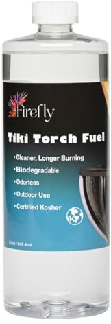 Firefly Tiki Torch Fuel - 32 oz Lamp Oil - Odorless Clean Burn