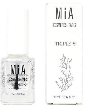 MIA Cosmetics Paris, Tratamiento Endurecedor (6728) Triple 5, Vanilla, 11 Mililitro