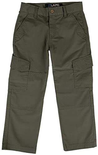 LA Police Gear LAPG Kids Cargo Pants for Hiking & Camping OD Green 10