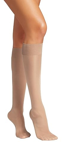 Wolford Damen Satin Touch 20 Knee-Highs Kniestrümpfe, 20 DEN, Beige (Cosmetic 4273), Small