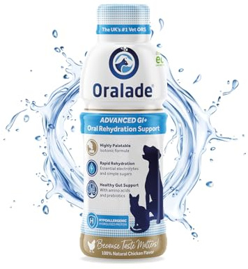 Oralade - Advanced GI+, Oral Rehydration & Gut Support for Pets - Fast and Effective Hydration - Roast Chicken Flavour - Suitable for All Ages - 500ml