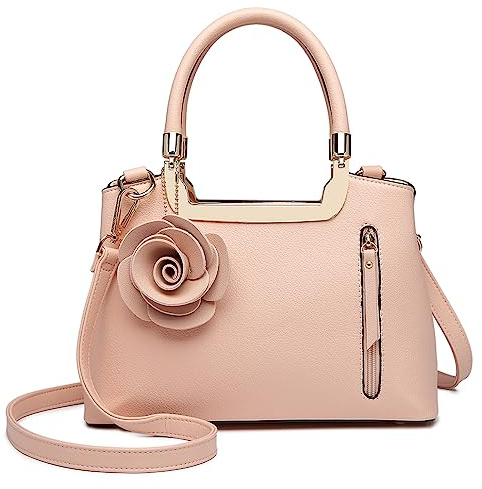 Miss Lulu Borsa a Mano Donna Media, Borse Tracolla Spalla in PU Pelle, Tote Shopper Bag Borsetta Grande, Tracolla Regolabile