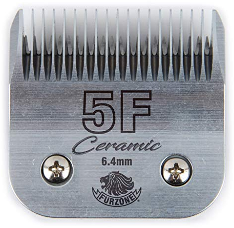 Furzone Abnehmbare Keramikklinge - Größe 5F Klinge 1/4, Hergestellt aus High-Tech Keramik, Kompatibel mit den meisten Andis, Oster, Wahl A5 Schermaschinen