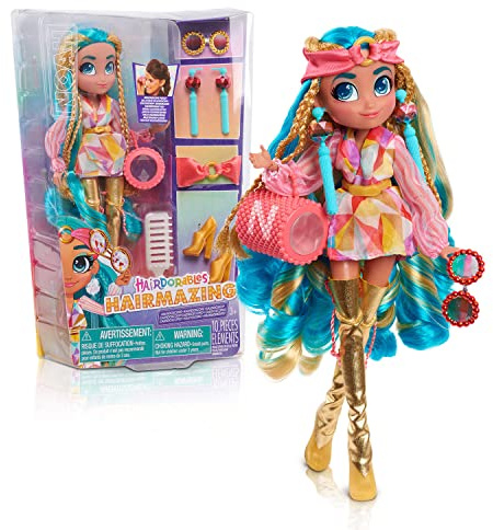 Hairdorables, Hairmazing, Poupée Mannequin 26 cm avec Surprises, Serie 3, avec 1 Accessoire Fonction Kaleidoscope, Modèle Noah, Jouet pour Enfants dès 3 ans, HAG052