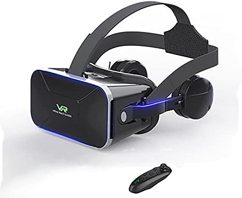 CYLZRCl Auriculares 3D VR, Gafas 3D VR Inmersión Espacial Tridimensional 360 ° Películas Regalo Niños Adultos Suave Cómodo Distancia Ajustable (Color : HD 2)