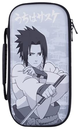 Konix Naruto Shippuden Protective Case for Nintendo Switch, Switch Lite, Switch OLED, 8 Games, Sasuke