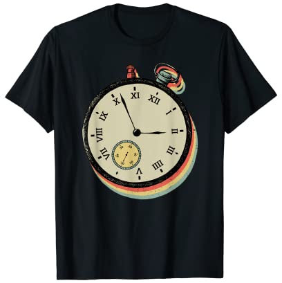 Vintage Chronograph Taschenuhr Liebhaber Antik Sammler T-Shirt