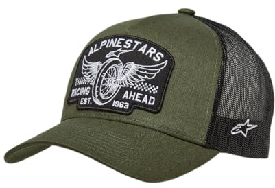 Alpinestars Heritage Trucker Hat Men's Baseball Cap, Army Green/Black, One Size