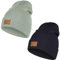 HAMUNI Beanie Mütze für Herren Damen, Klassische Wintermützen Bequem Atmungsaktiv Weich Acryl Beanie Hat Strickmütze Vintage Einfarbig Strick Bündchen Beanies Unisex