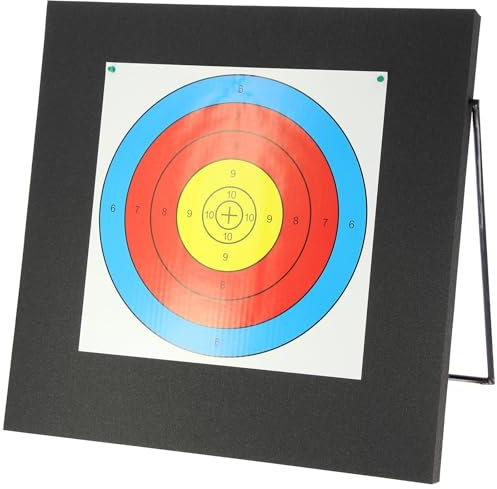 Archery Crossbow Target Foam Bow and Arrow Base Bullseye 60x60x5cm Aim Training Practice