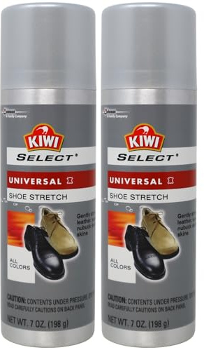 KIWI Select Universal Stretch Spray for leather, suede, Nu-buck and reptile skins, Shoes and Gloves, All Colors, 7 oz (Pack of 2)