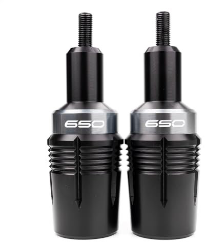 MOWOK Crash Pads Motorcycle Crash Protection Accessories for Kawasaki Ninja 650 Z650 Z650RS 2017-2024 2023 Z650 RS Z 650 2025 Frame Protector (Grey)