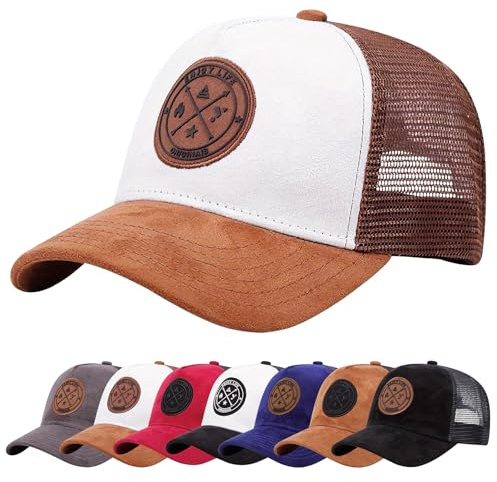 Enwokran Gorras de Béisbol Verano Unisex Gorra el Sol Moda Bordado Gorra Running Cierre de Hebilla Malla Ajustable Sombrero Verano Gorra Beisbol