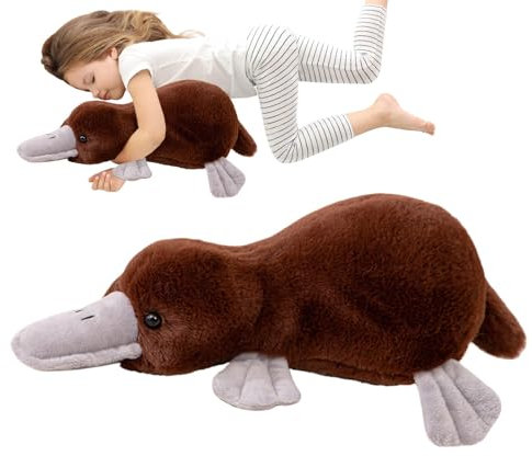 Stofftier-Plüsch, Tierspielzeug-Plüsch, Realistisches, niedliches 15-Zoll-Spielzeugtier mit Entenschnabel, Entzückendes australisches Tier-Plüschkissen, Kuscheltiere für Erwachsene und Kinder