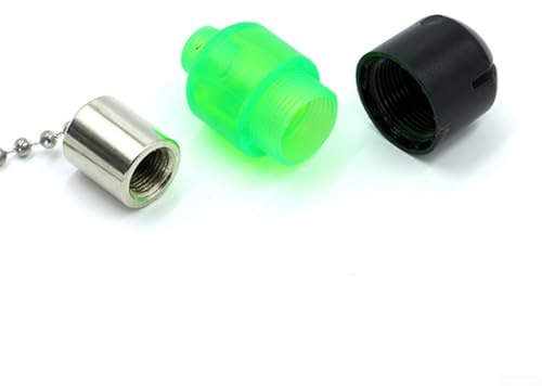 babominimer Lot de 5 détecteurs de touche pour pêche à la carpe européenne avec canne fluorescente et bobines de cintres, pour la pêche de fond avec bâtons de mer, longueur de 36 cm (vert)