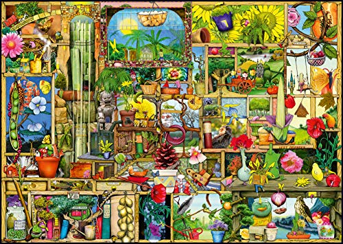 Ravensburger Puzzle 19482 - Grandioses Gartenregal - 1000 Teile Puzzle für Erwachsene und Kinder ab 14 Jahren, grün