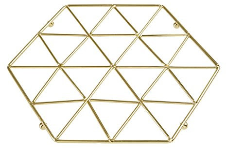 Premier Housewares Vertex – Plaqué Or, doré, 22 x 22 x 2 cm