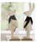 Großer Gilde Holz Osterhase mit Schal aus Holz MDF H41cm 1 Hasenfigur Modell sortiert Dekoration Ostern