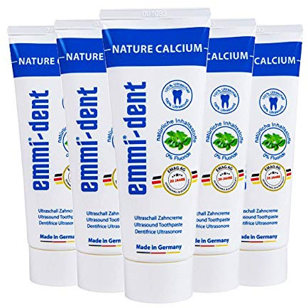 Emmi-dent Ultrasonic Toothpaste with Nano-Bubbles (Nature with Calcium, 5 Pack)