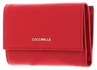 Coccinelle Metallic Soft Wallet Grainy Leather Ruby
