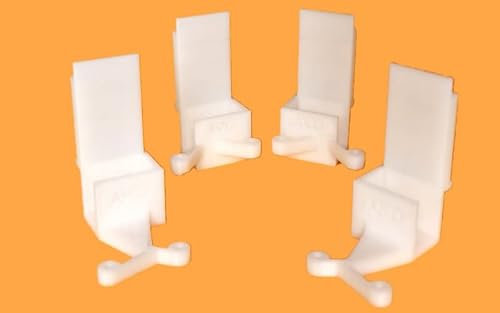 3DEFRANCE - Lot de 8 Guides renforcés pour Porte Coulissante Placard Form/Optimum -Format 2023 - Matériau de qualité supérieure - Fabriqué en France (8)