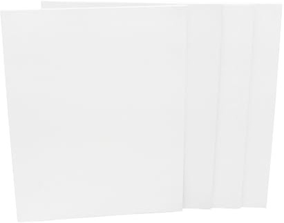 Malkarton 4er-Set 30x40 cm, Leinwand aus 100% Baumwolle, malfertig grundiert, Künstlerbedarf, Malpappe, Leinwandtafel, Hochwertige Leinwand für Acryl- und Ölfarben