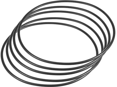 QUARKZMAN 5pz Gomma Nitrile O-Ring 180mm OD 5mm Larghezza Nero Guarnizione per Riparazione Macchina Motore