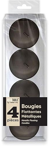 Schwimmende Metallkerzen, Schwarz