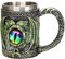 ZONSUSE Dragon Eye Mug,Medieval Pterosaur Tankard,Gothic Stainless Steel Coffee Cup,Double Sided Dragons Eye Beer Stein,Unique Fantasy Gifts for Adults,Him,Her,Gothic Decorations 450ml (Dragon Eye)