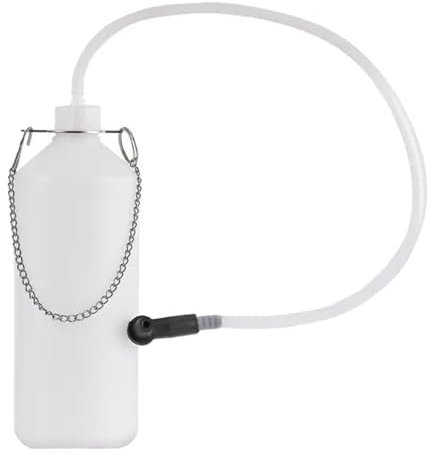 Flacone di spurgo da 1 litro,TONZACK flacone di raccolta del liquido dei freni, serbatoio del liquido dei freni per la raccolta del liquido dei freni con tubo flessibile da 60 cm e adattatore in gomma