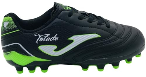 Joma Toledo Jr 2501 AG TOJW2501AG, Boy Football Boots, Black, 39 EU