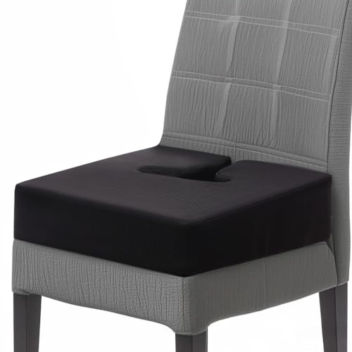 COMFelicify Extra Thick Office Chair seat Cushion, Back and Hip Pads, Non-Slip seat Cushion for Long Hours in wheelchairs/Cars and Dining Chairs.