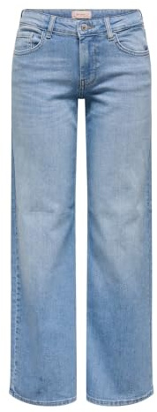 JEANS Donna ONLY 15358455 JUDY-O LW WIDW LEG LIGHT BLUE DENIM