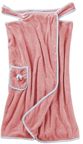 manhegari Toallero Vestido De Mujer Toalla De Baño Envoltura Toalla Portátil De Lana Coral Sauna Albornoz Para Deportes, Ducha, Spa