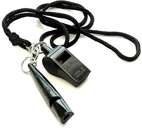 ACME Whistle Set | Hundepfeife No. 211,5 und Trillerpfeife No. 560 mit Pfeifenband schwarz | Hundeausbildung, Jagdhunde