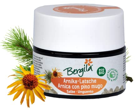 Bergila Arnika-Latsche Salbe ECOBio, 50 ml - hochwertige Salbe nach altem Traditionsrezept - kontrollierte und zertifizierte Qualität aus Südtirol