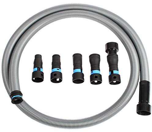 Cen-Tec Systems 94698 Quick Click 3m Hose for Home and Shop Vacuums with Five Piece Power Tool Adaptor Set for Dust Collection