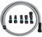 Cen-Tec Systems 94698 Quick Click 3m Schlauch für Haus- und Industriestaubsauger mit fünfteiligem Elektrowerkzeug/Schleifer-Adapter zur Staubabsaugung