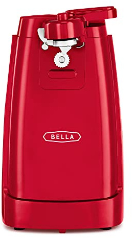 bella Electric Can Opener and Knife Sharpener, Red